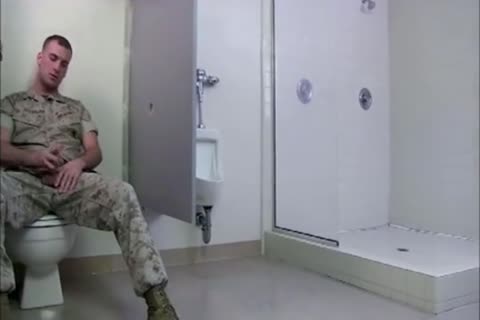 Army guys Glory hole threesome