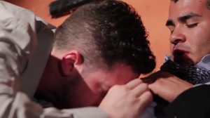 Warehouse collision - Andrew Stark and Enrique Romo ass Hump