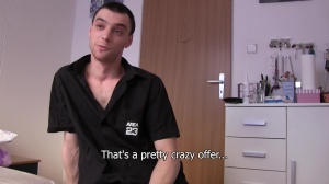 Instead of taking a loan this lad takes a jock