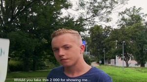 Outdoor POV poke with a cock-crazed teen playgirl