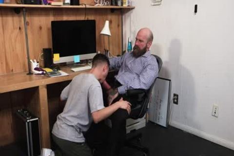 enormous 10-Pounder hirsute StepDad slams His Stepson