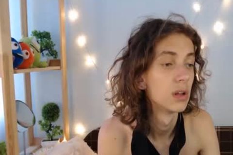 youthful twink Makes His First In Live