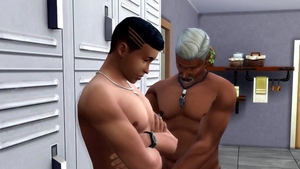 Perv old Fit trainer Tricked And pounded A stylish lad - WickedWhims