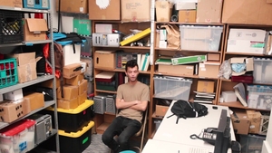 Young Perps:  Brunette Burglar: Twink Steals Paint Cans