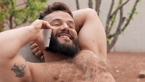 Men: Bulge Next to the Face for Sucking