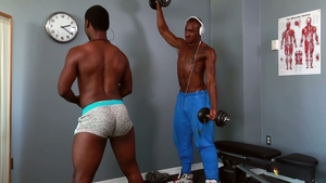 Next Door Studios: Gym Boys Give Each Other Workouts